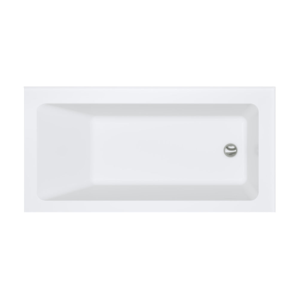Sentor Left-Hand Acrylic Corner Bath with Overflow, 1500mm