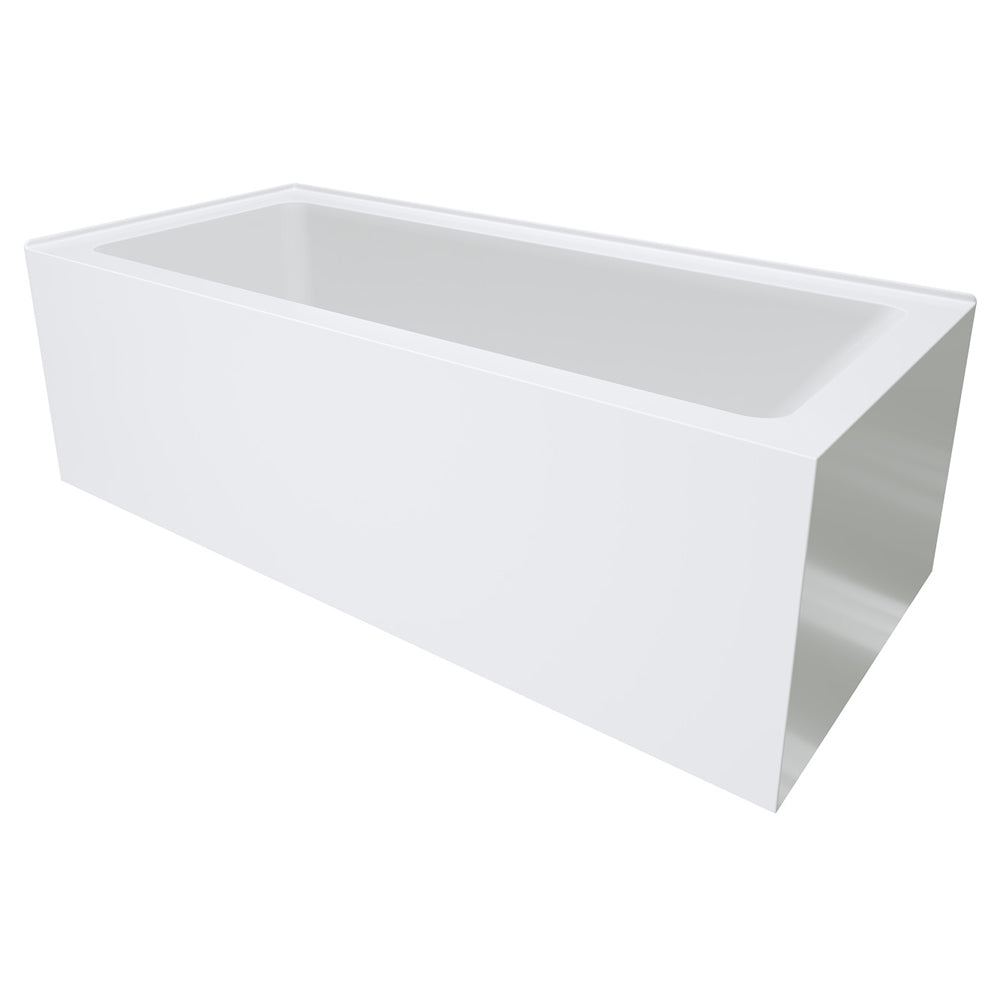 Sentor Right-Hand Acrylic Corner Bath with Overflow, 1650mm