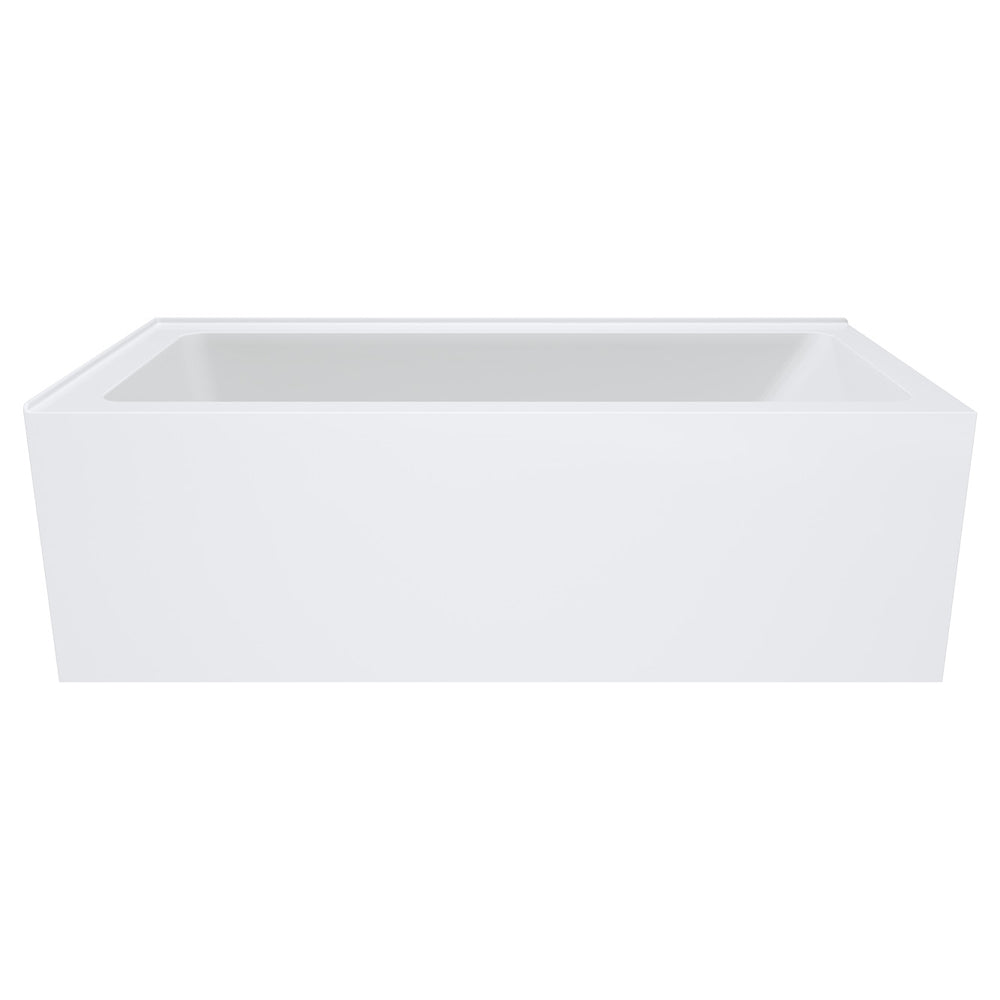 Sentor Right-Hand Acrylic Corner Bath with Overflow, 1650mm