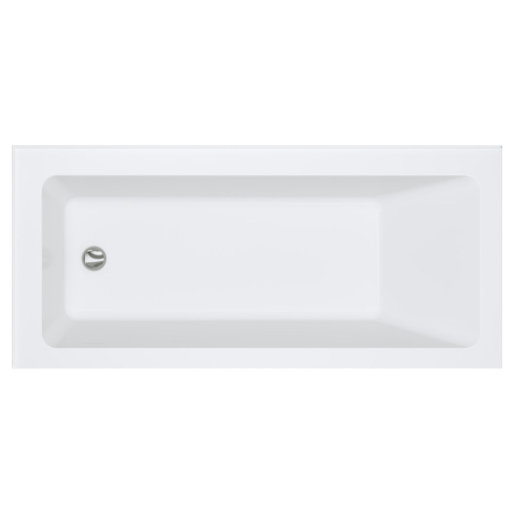 Sentor Right-Hand Acrylic Corner Bath with Overflow, 1650mm
