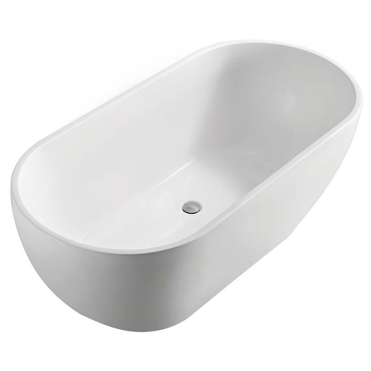 Koko Matte White Freestanding Acrylic Bath, 1500mm