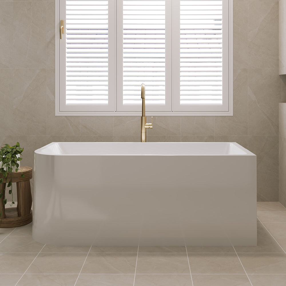 Hustle Left-Hand Multi-Fit Acrylic Bath with Overflow, 1500mm