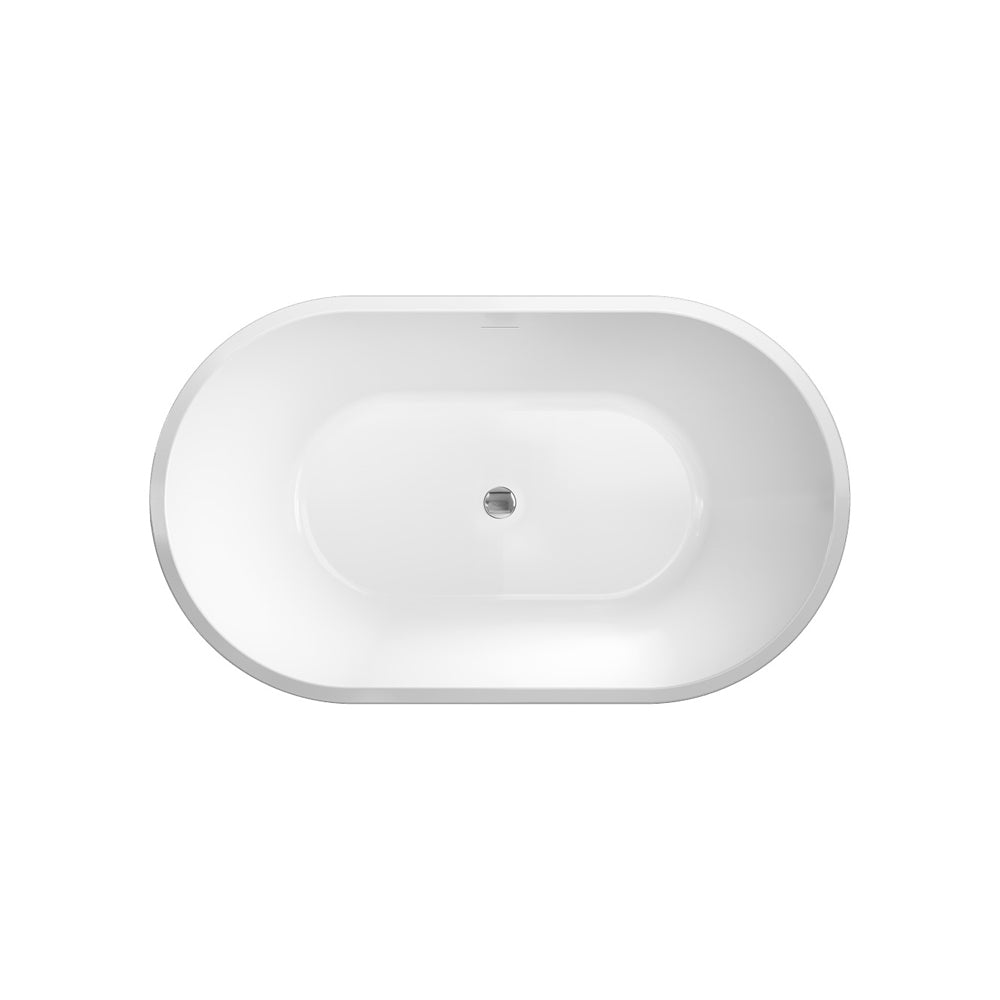 Austin Freestanding Acrylic Bath with Overflow, 1200mm