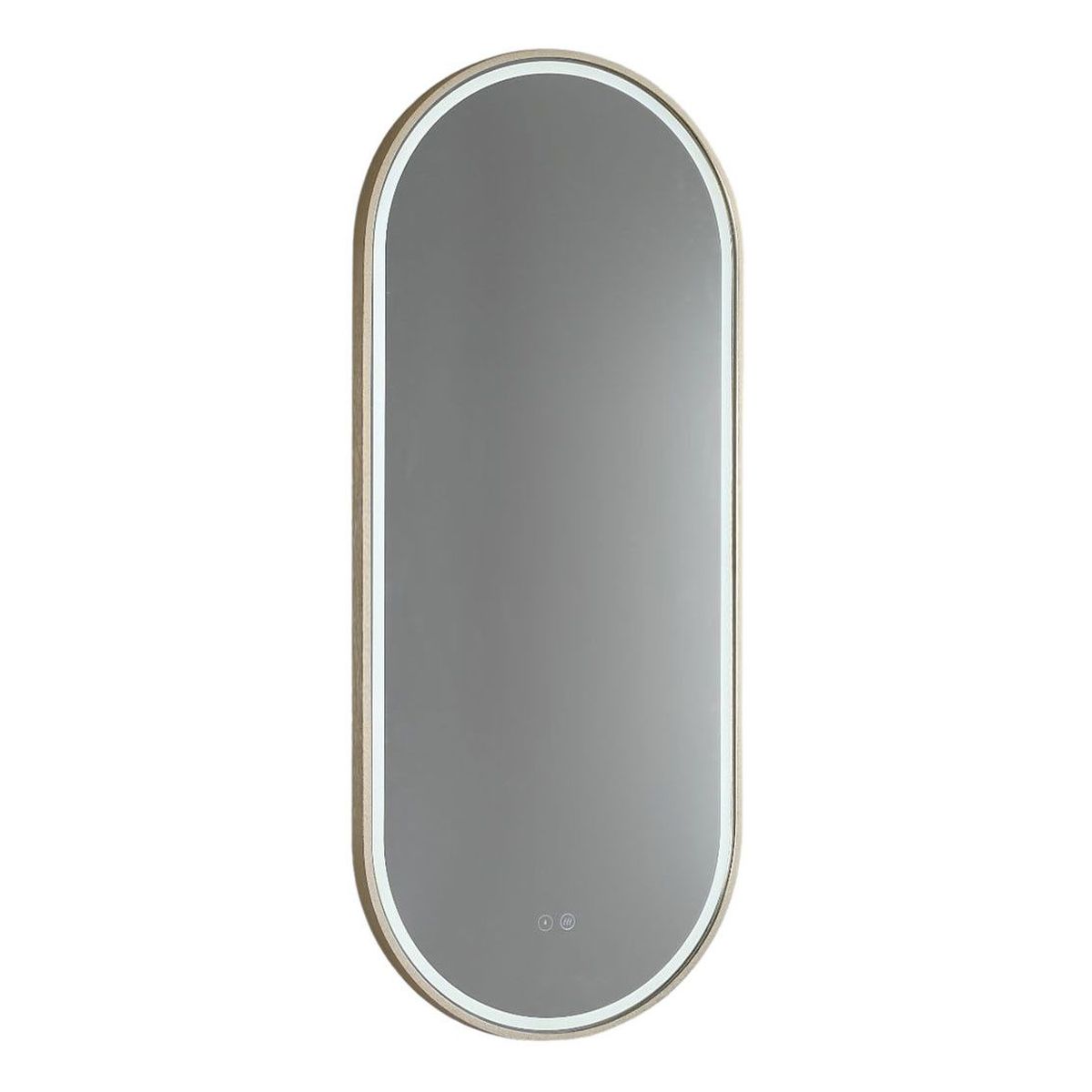 Great Gatsby 450 LED Mirror with Dimester and Portable Magnifier - Baltic Brass