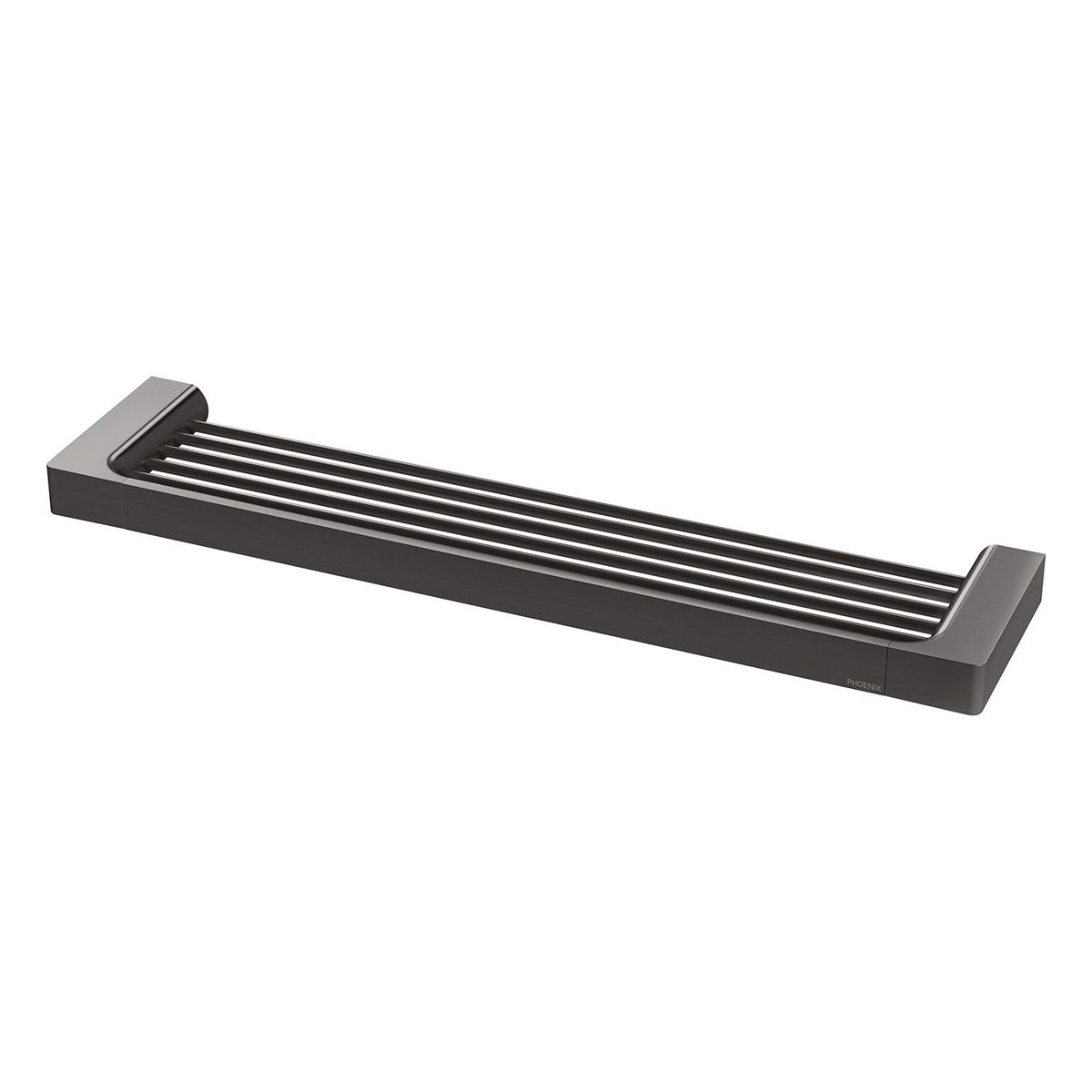 Gloss Shower Shelf - Brushed Carbon