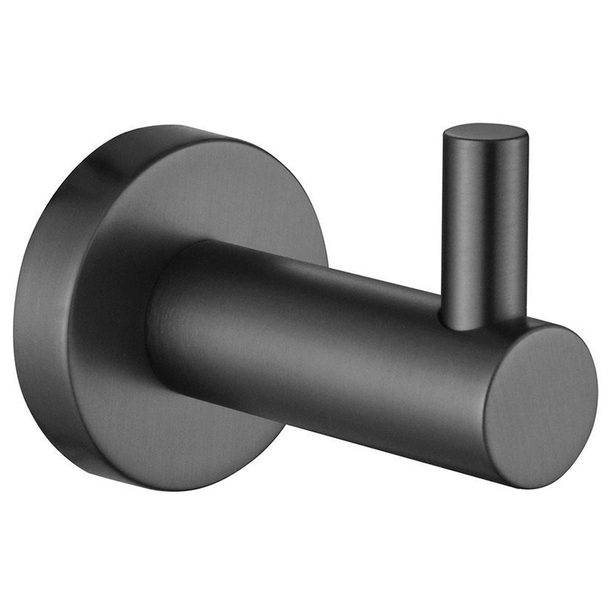 Bloom Robe Hook in Brushed Gunmetal