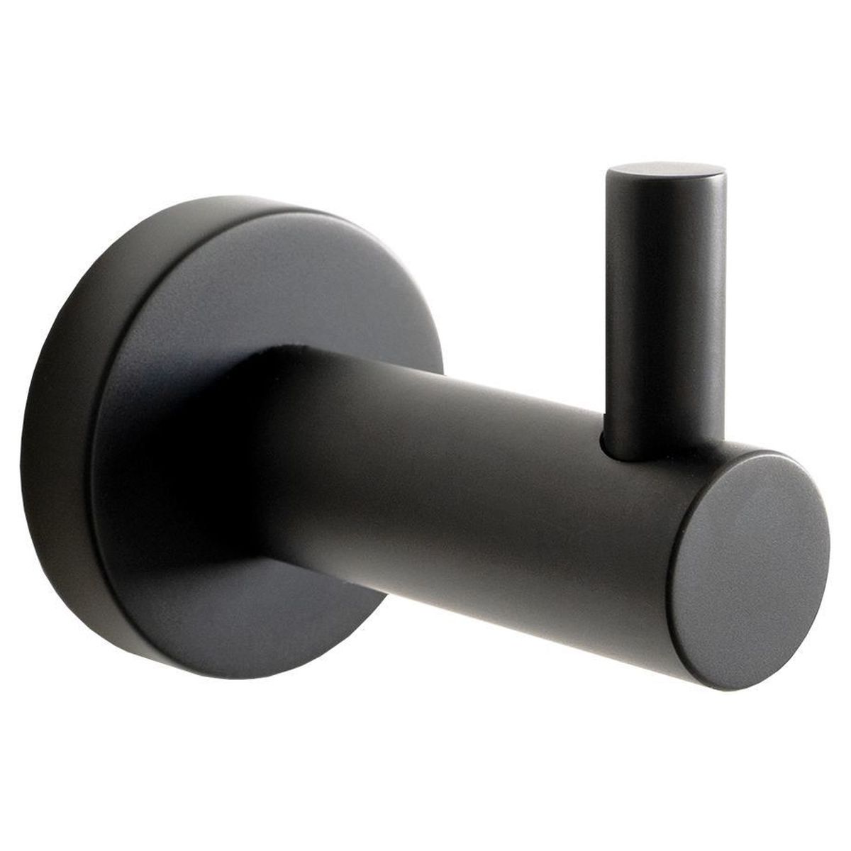 Bloom Robe Hook in Matte Black (Electroplated)