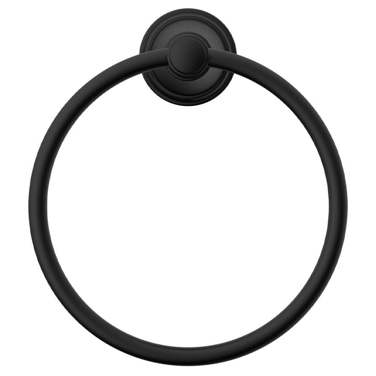 Eternal Hand Towel Ring in Matte Black (Electroplated)