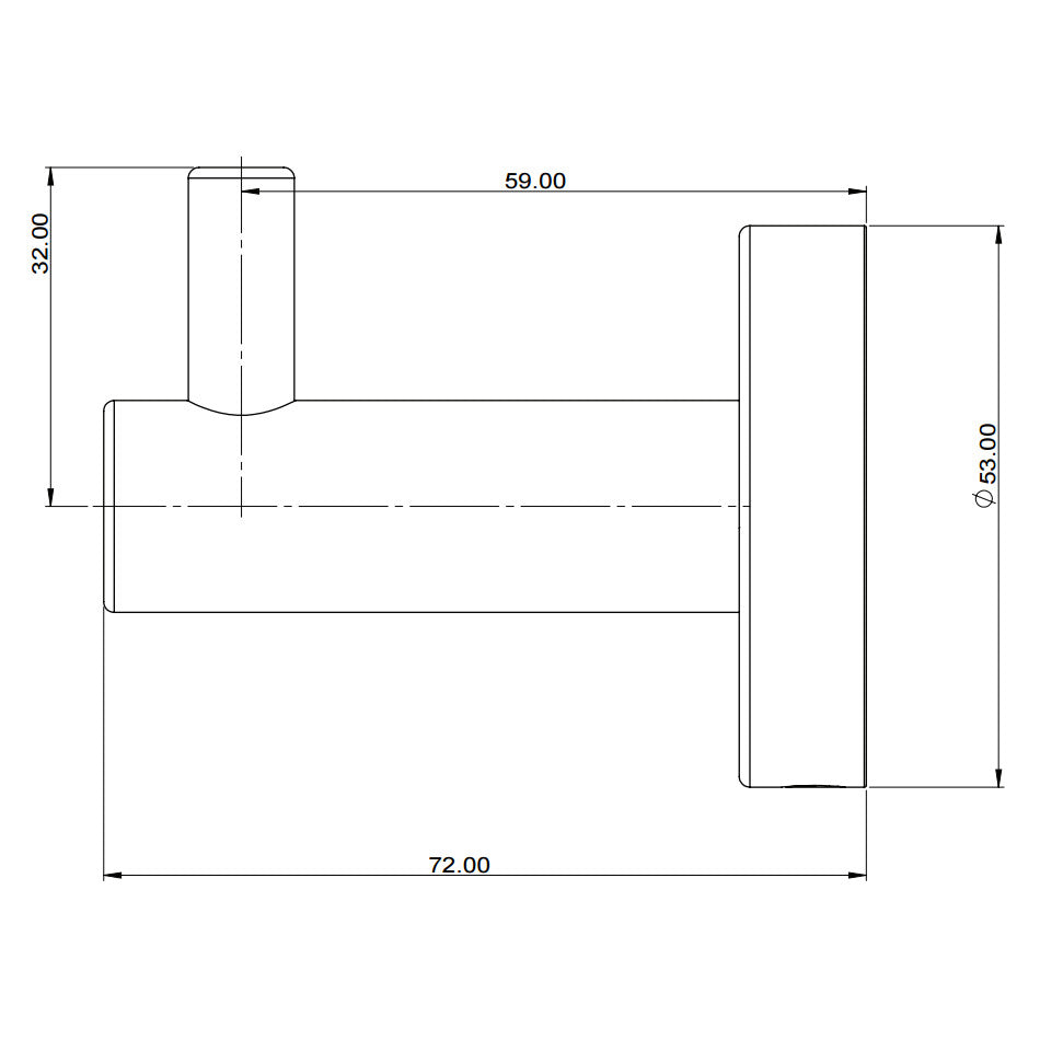 Soul Robe Hook in Brushed Nickel (PVD)
