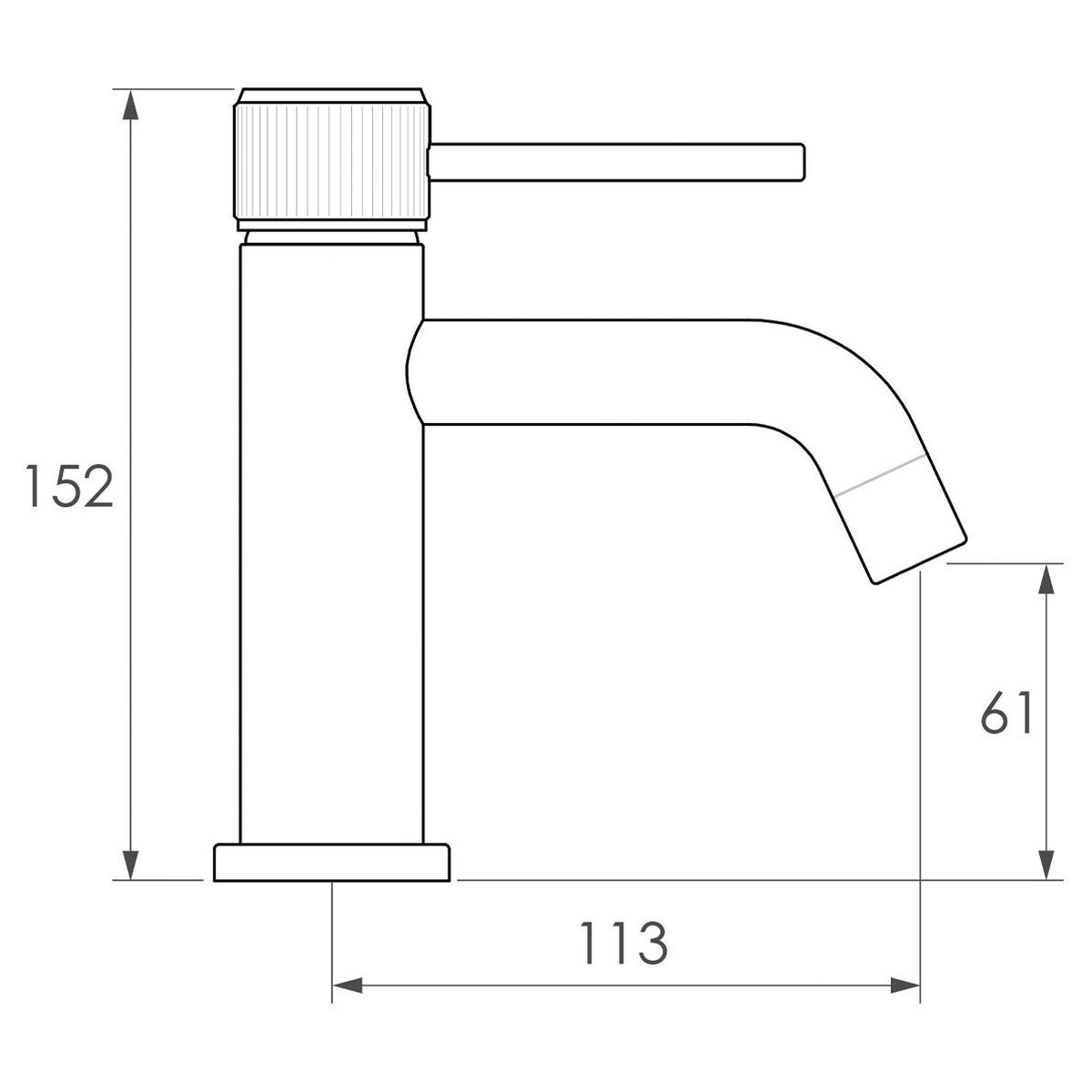 Soul Groove Basin Mixer in Matte White (Powder coated)