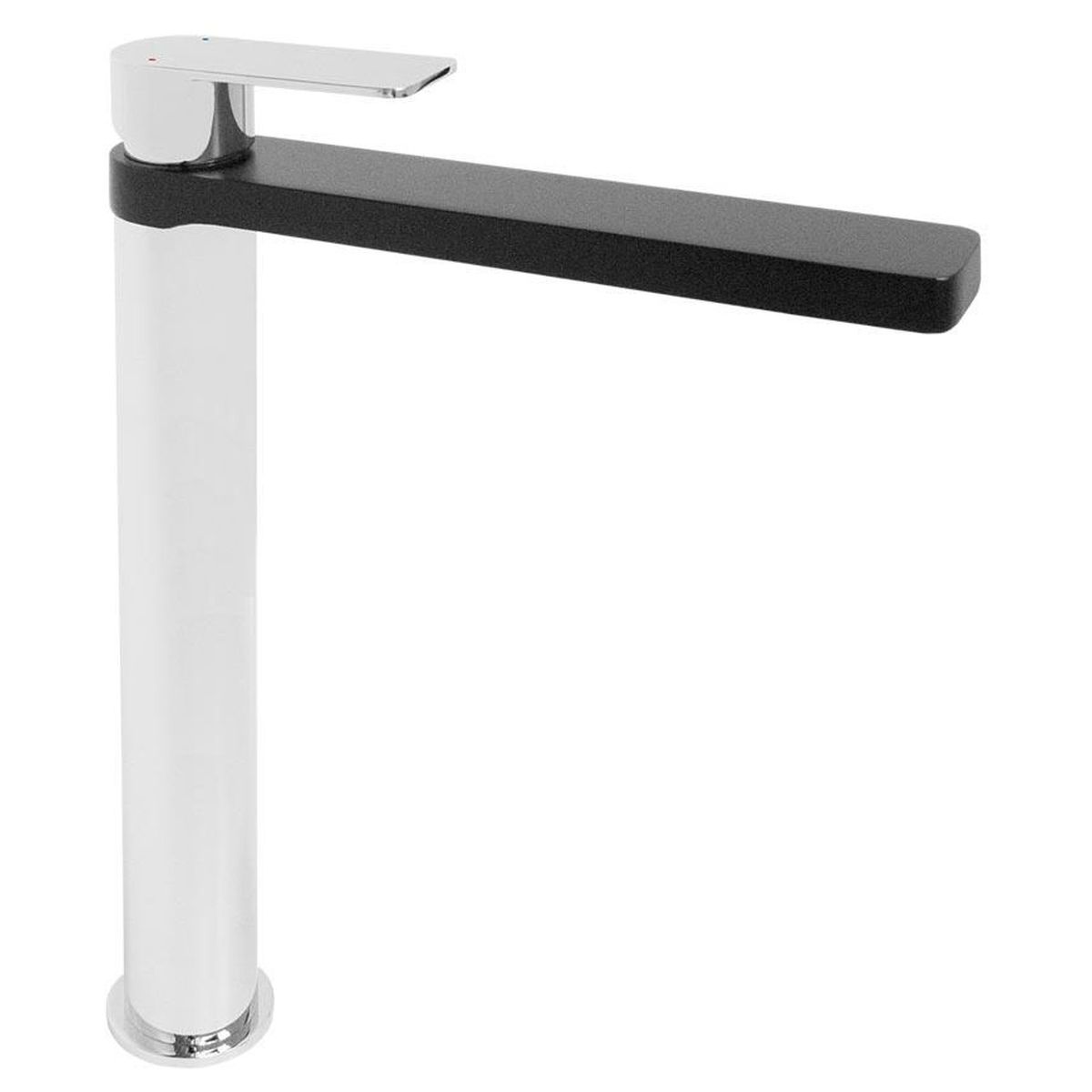 Cosmopolitan Extended Basin Mixer in Matte Black & Chrome (Matte Black Electroplated)