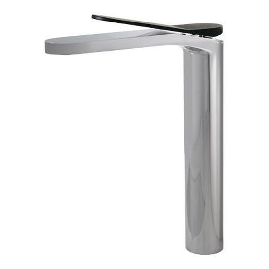Liberty Extended Basin Mixer in Matte Black & Chrome