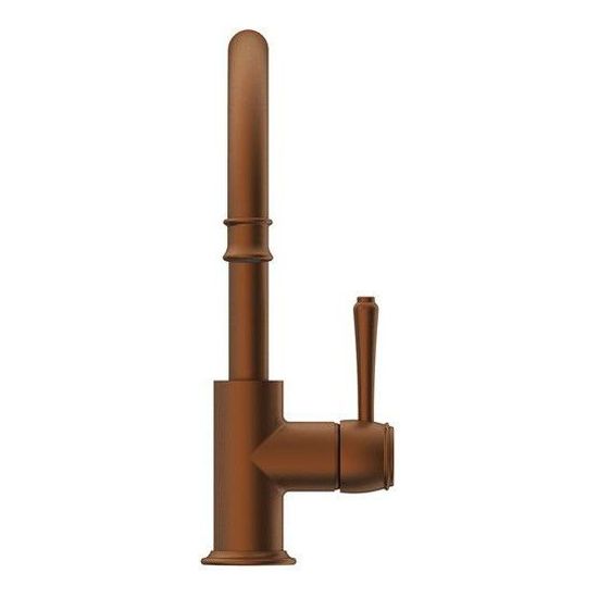 Eternal Gooseneck Basin Mixer in Brushed Copper (PVD)