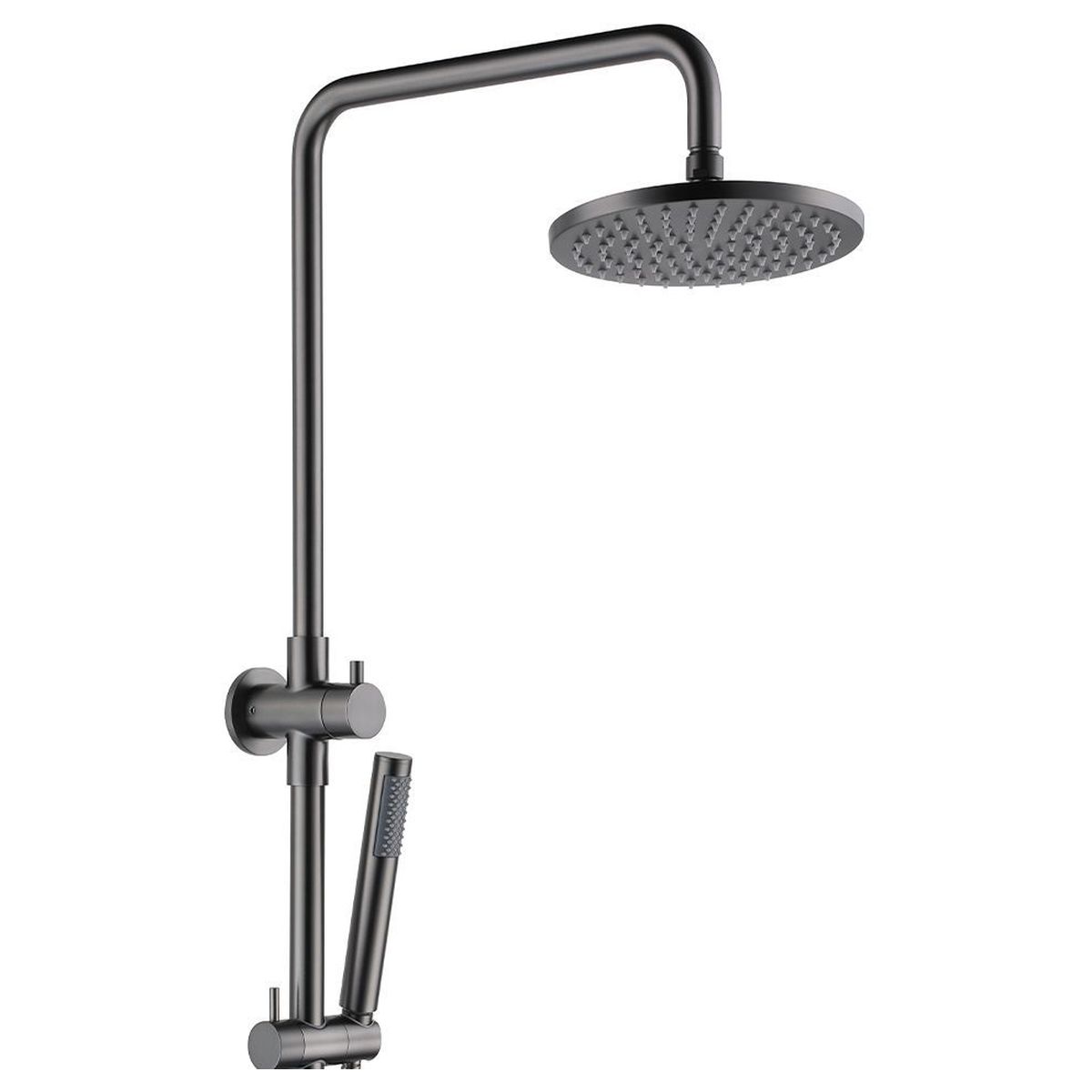 Bloom Shower Set in Brushed Gunmetal (PVD)