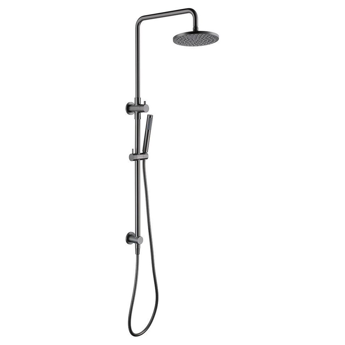 Bloom Shower Set in Brushed Gunmetal (PVD)