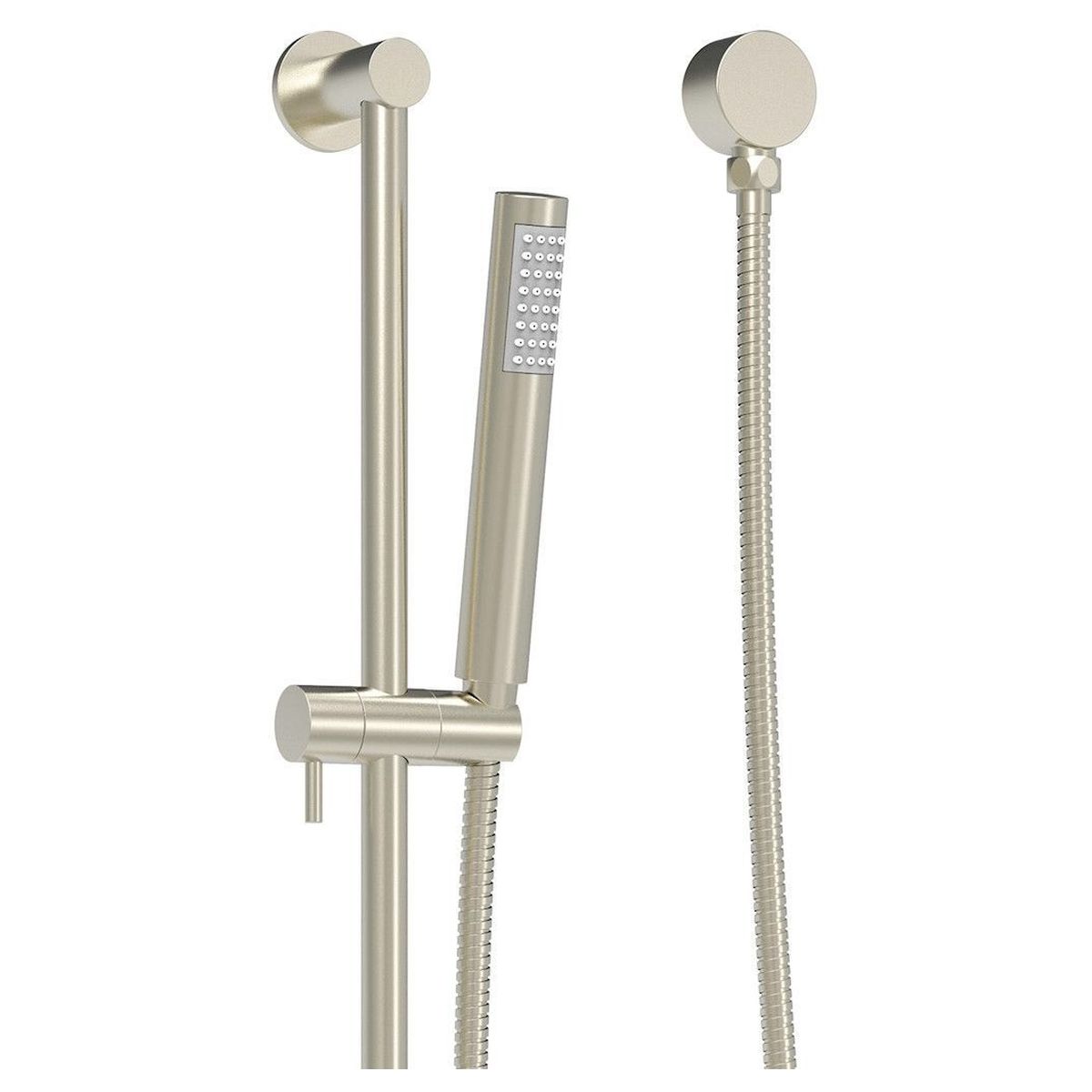Soul Slimline Hand Shower On Rail in Brushed Nickel (PVD)