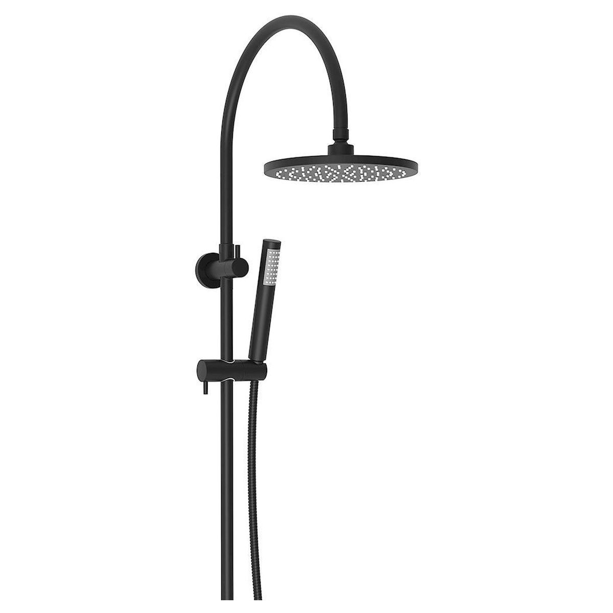 Soul Gooseneck Shower Set in Matte Black (Electroplated)