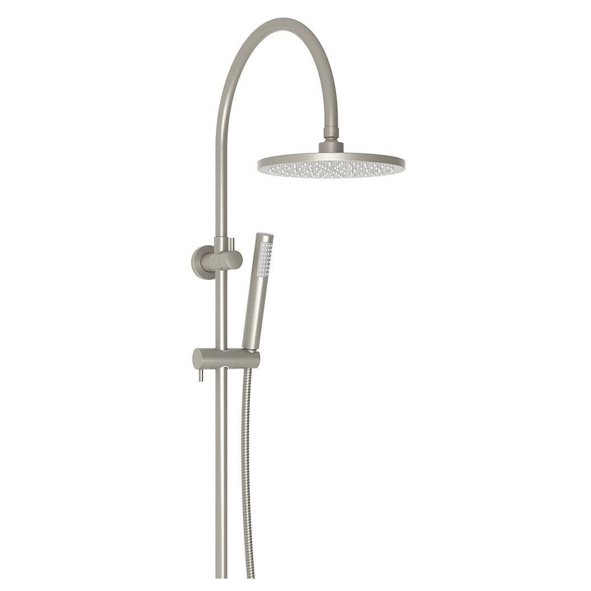 Soul Gooseneck Shower Set in Brushed Nickel (PVD)