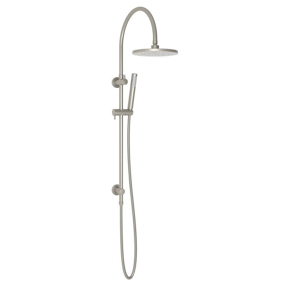 Soul Gooseneck Shower Set in Brushed Nickel (PVD)