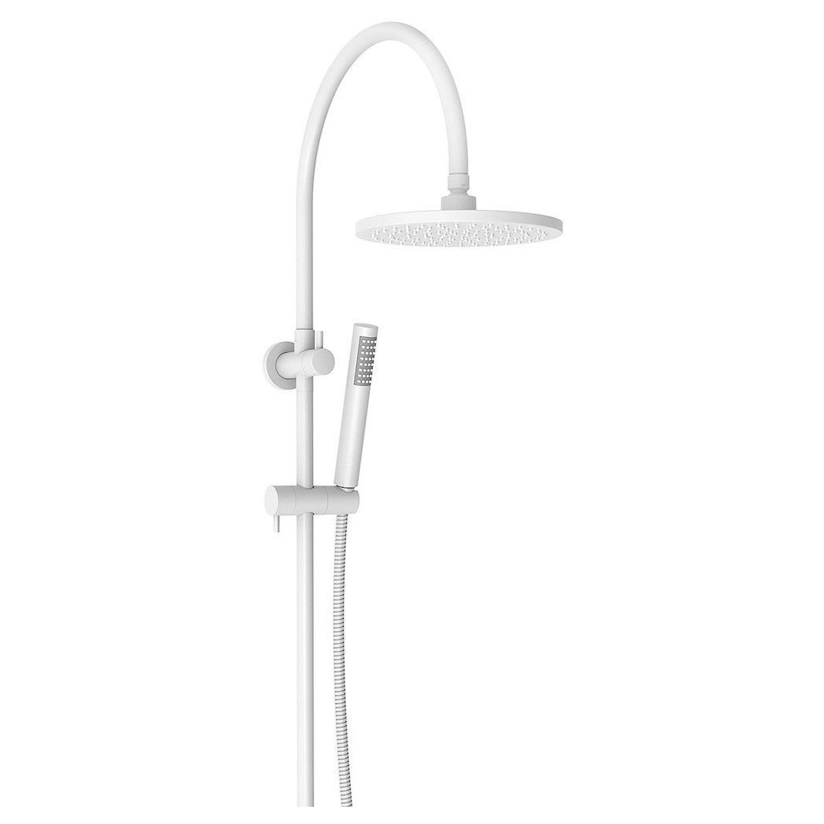 Soul Gooseneck Shower Set in Matte White (Powder coated)