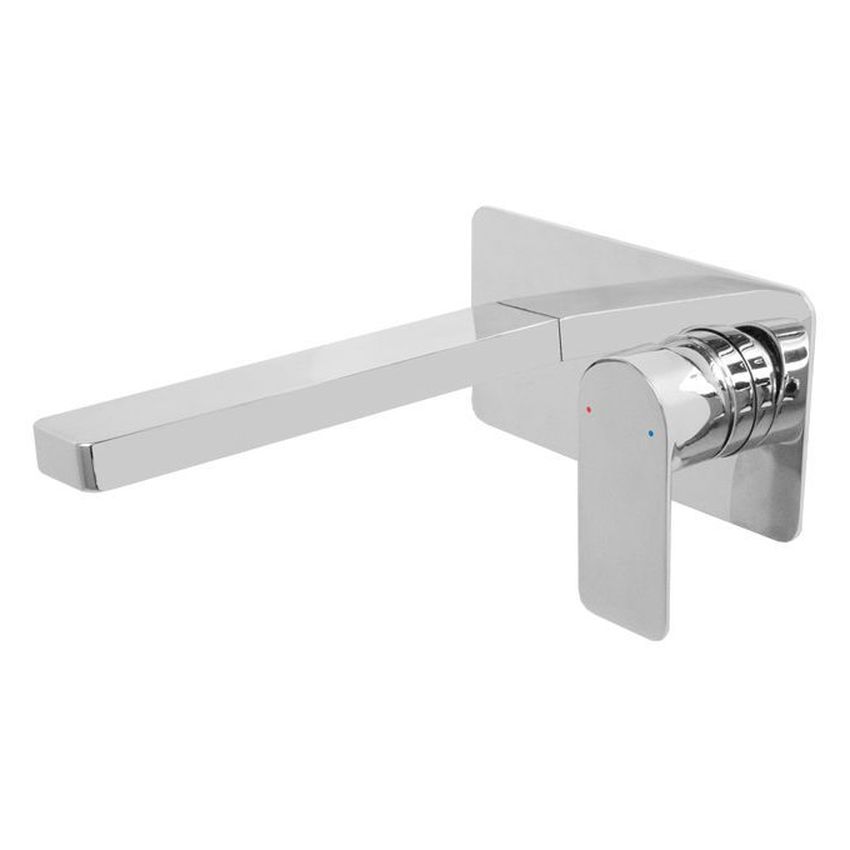 Cosmopolitan Wall Basin Set in Chrome
