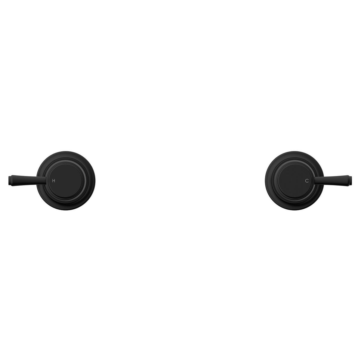 Eternal Wall Top Assembly in Matte Black (Electroplated)