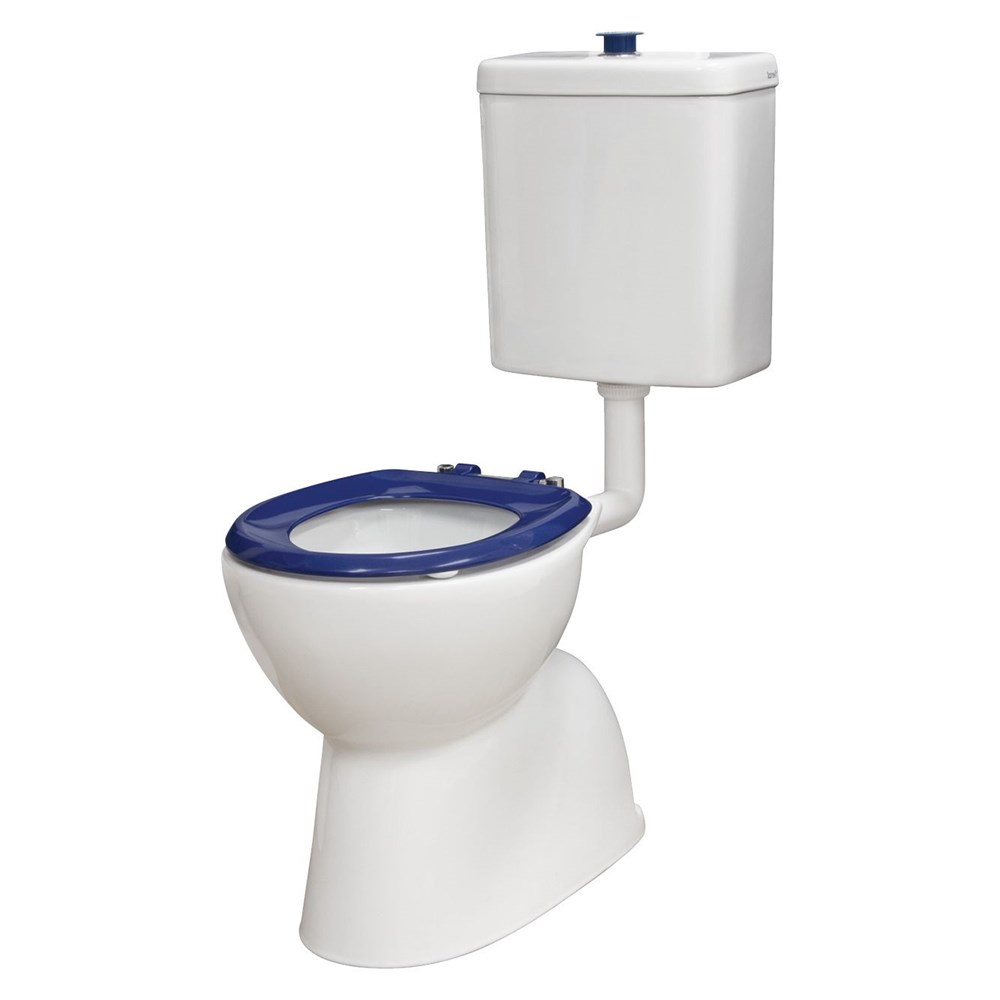 Stella Care Blue Adjustable Link Toilet Suite, Blue