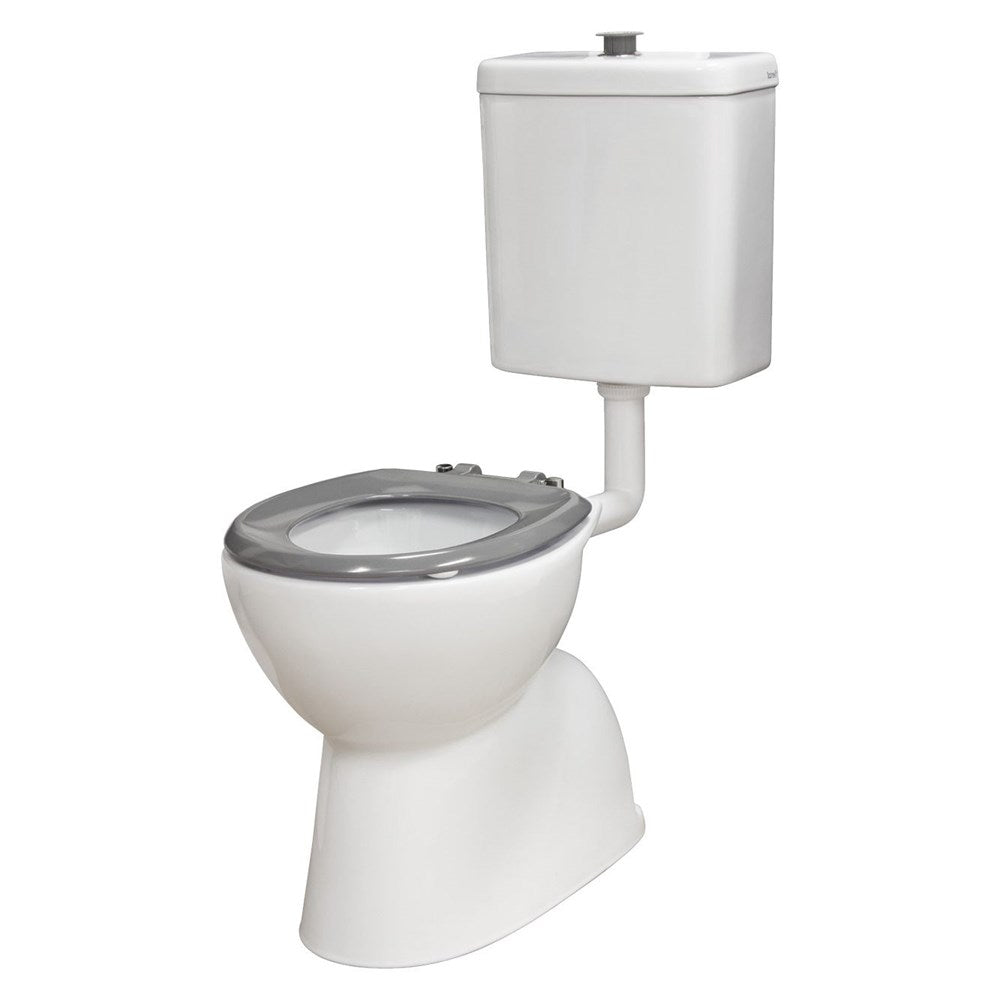 Stella Care Blue Adjustable Link Toilet Suite, Grey