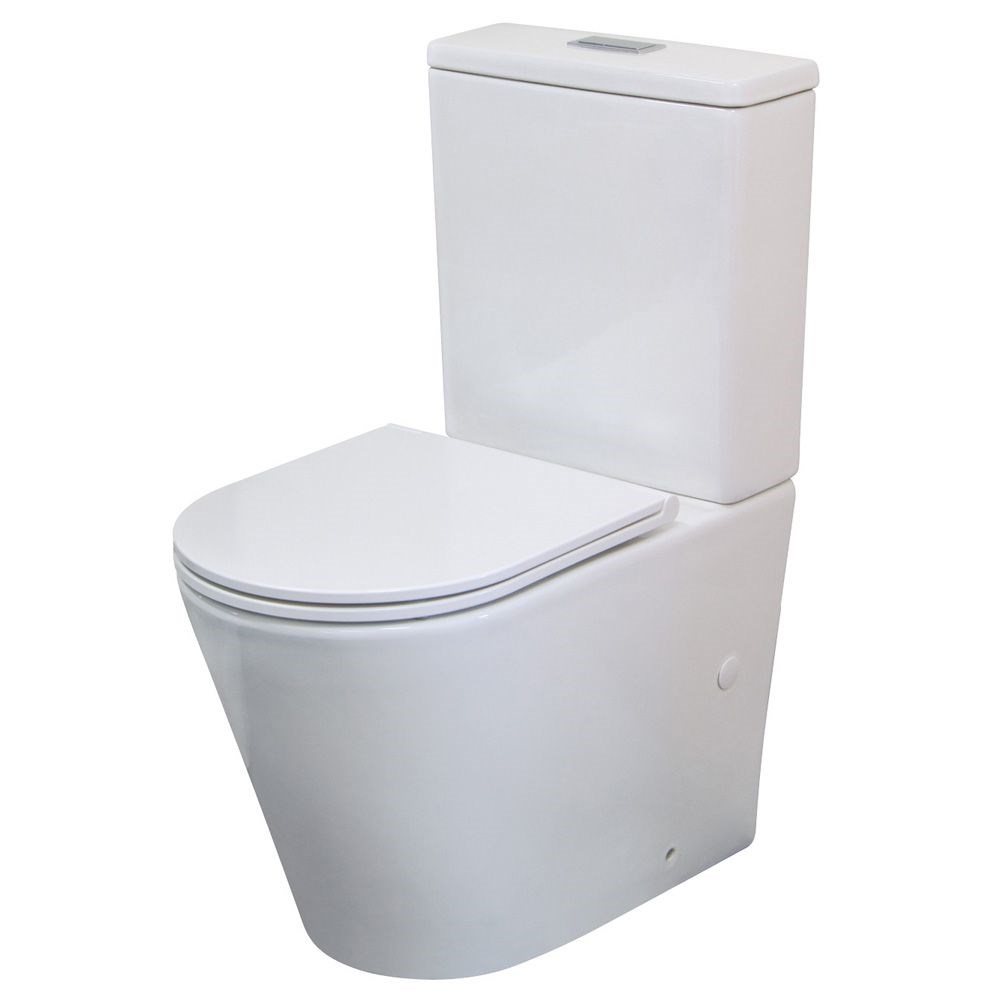 Isabella Back-to-Wall Toilet Suite, Slim Seat