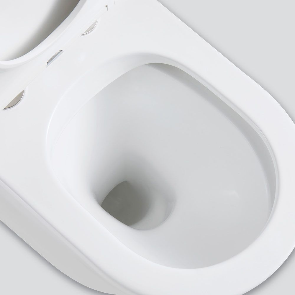 Isabella Wall-Faced Toilet Suite, Slim Seat - Pan + Seat + GEBERIT Sigma In-Wall Cistern, P-Trap