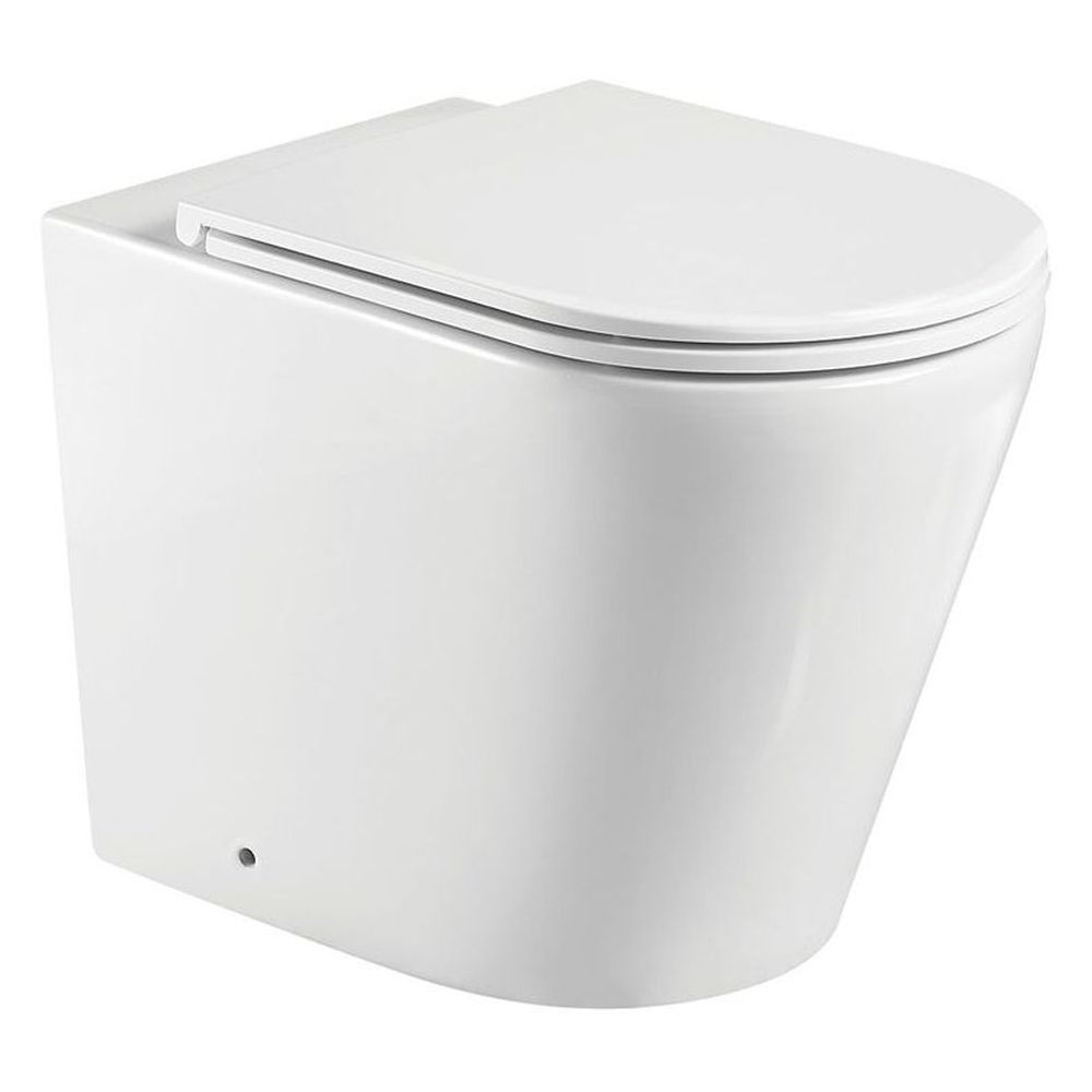 Isabella Wall-Faced Toilet Suite, Slim Seat - Pan + Seat + GEBERIT Kappa Under Counter Cistern, S-Trap