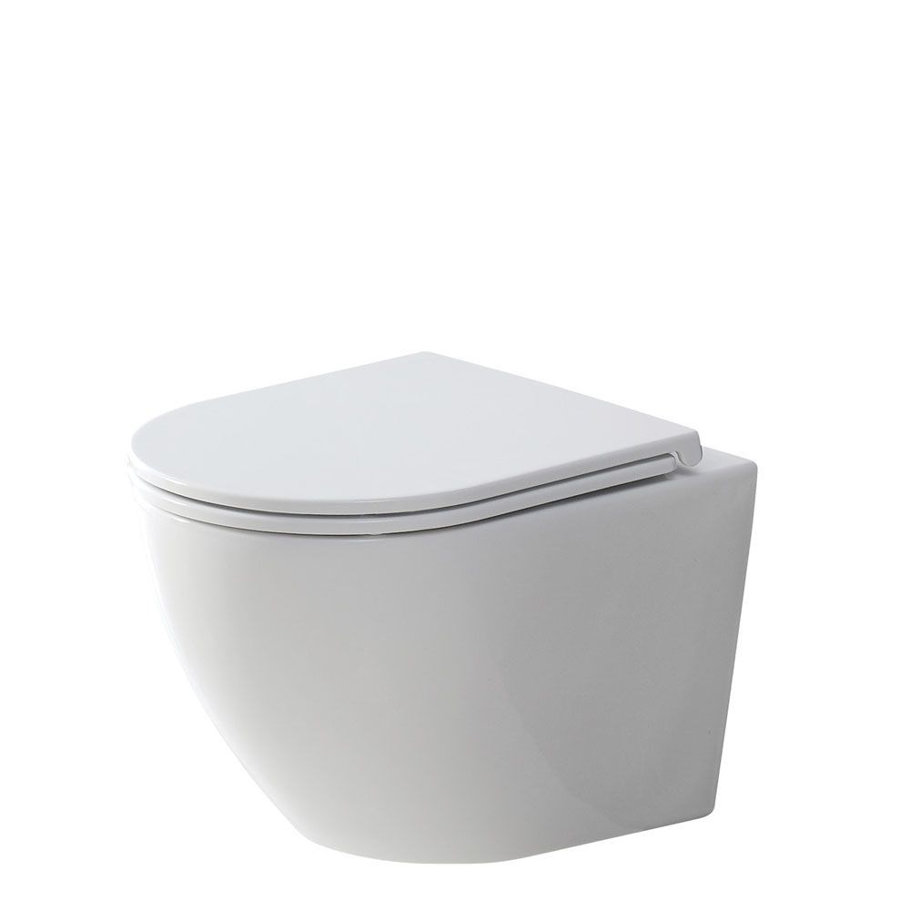Koko Matte White Wall-Hung Toilet Suite - Pan + Seat + GEBERIT Kappa Under Counter Cistern