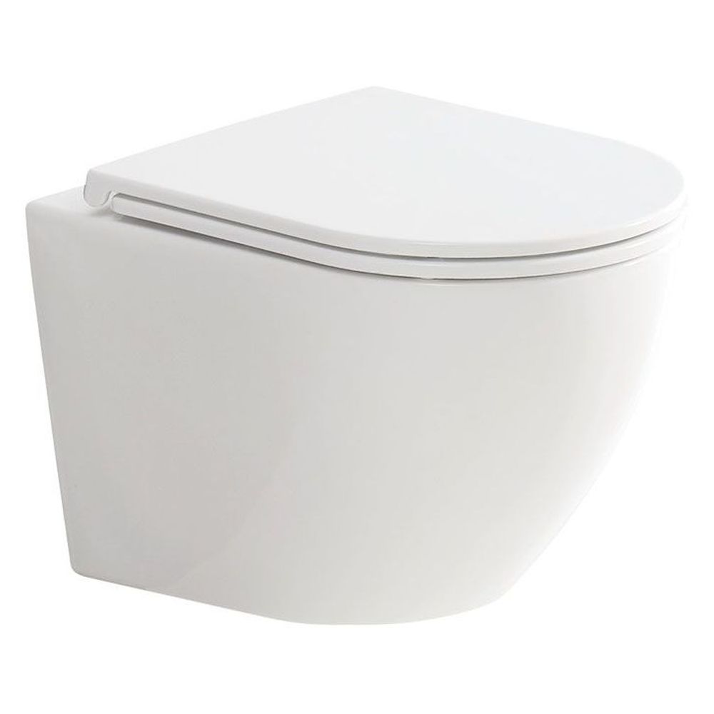 Koko Matte White Wall-Hung Toilet Suite - Pan + Seat + GEBERIT Kappa Under Counter Cistern