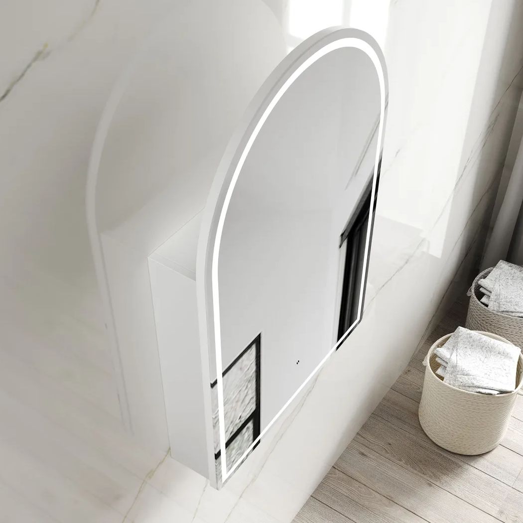 Archie LED Shaving Cabinet - Matte White