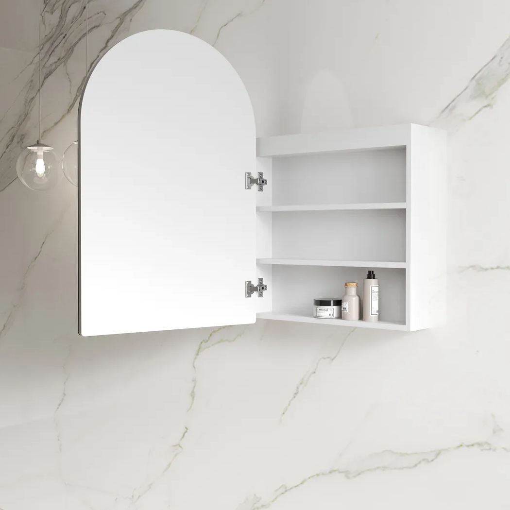 Archie LED Shaving Cabinet - Matte White