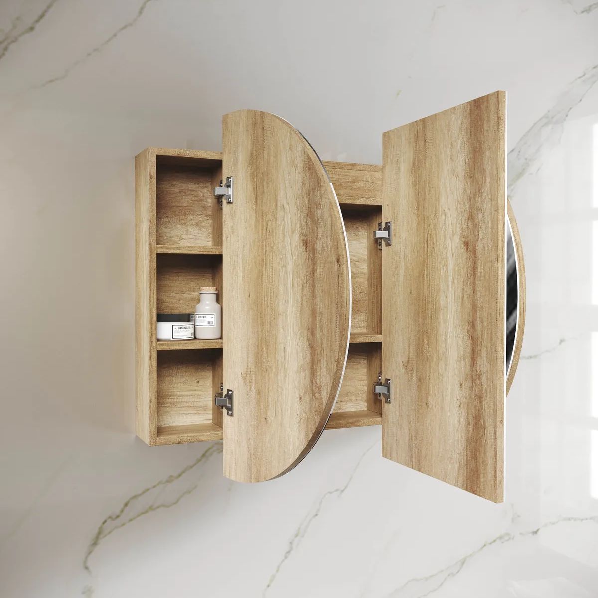 Bondi 1200mm Shaving Cabinet - Natural Oak