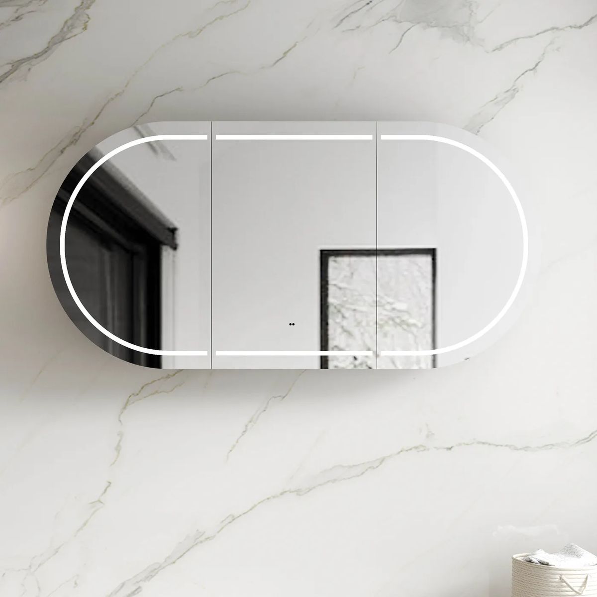 Bondi 1800mm Shaving Cabinet - Matte White