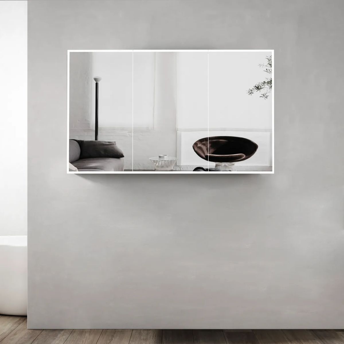 Moonlight 1200mm LED Shaving Cabinet - 2 Doors