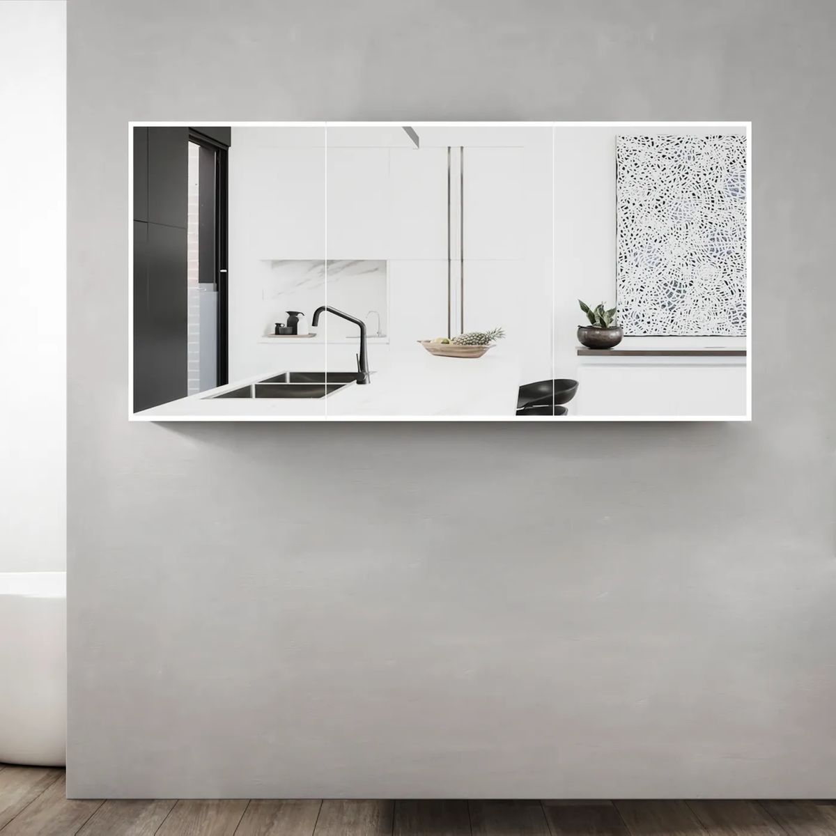 Moonlight 1500mm LED Shaving Cabinet - 2 Doors