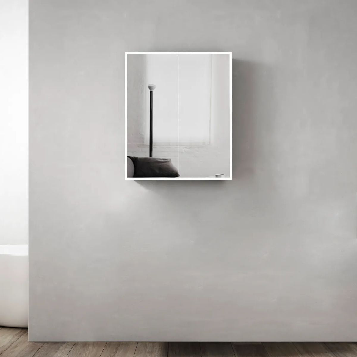 Moonlight 600mm LED Shaving Cabinet - 2 Doors
