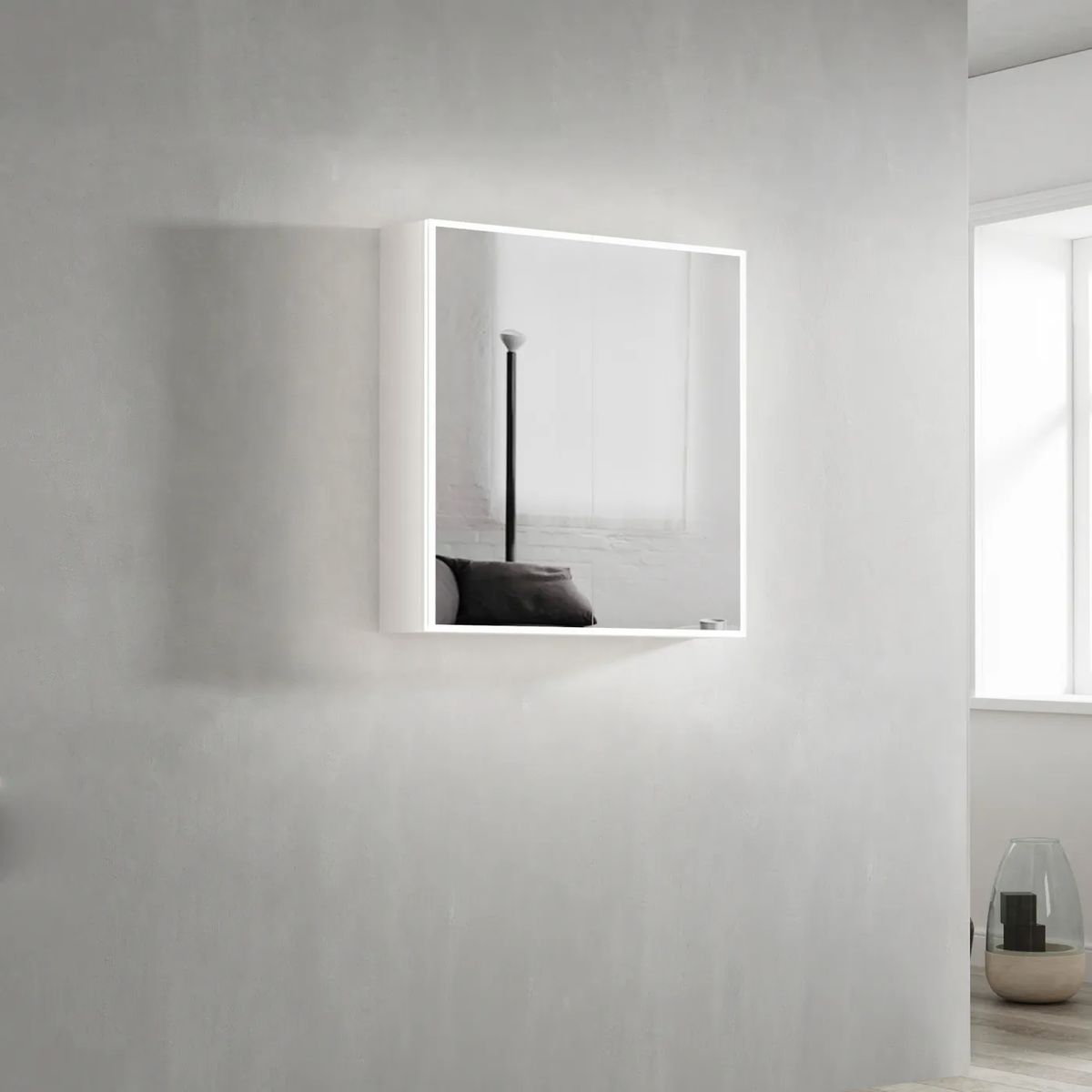 Moonlight 750mm LED Shaving Cabinet - 2 Doors