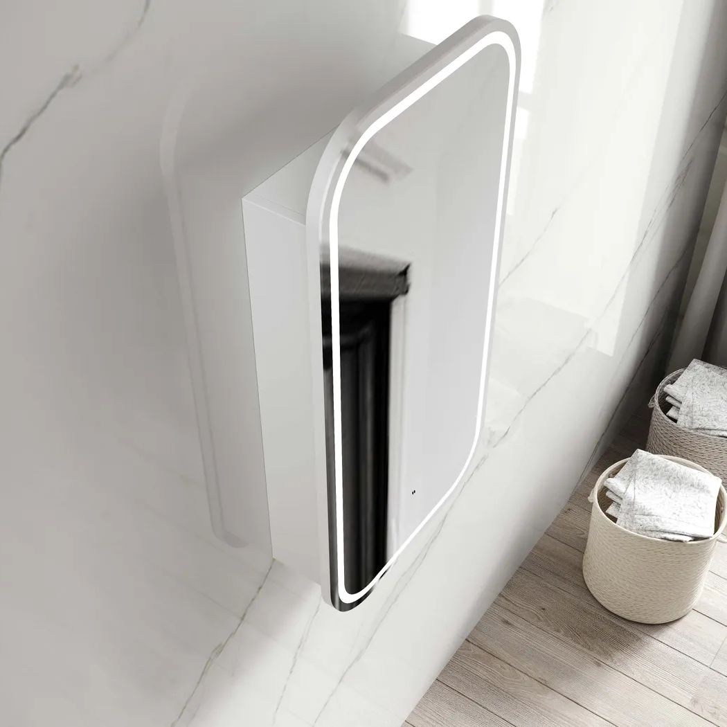 Newport LED Shaving Cabinet - Matte White
