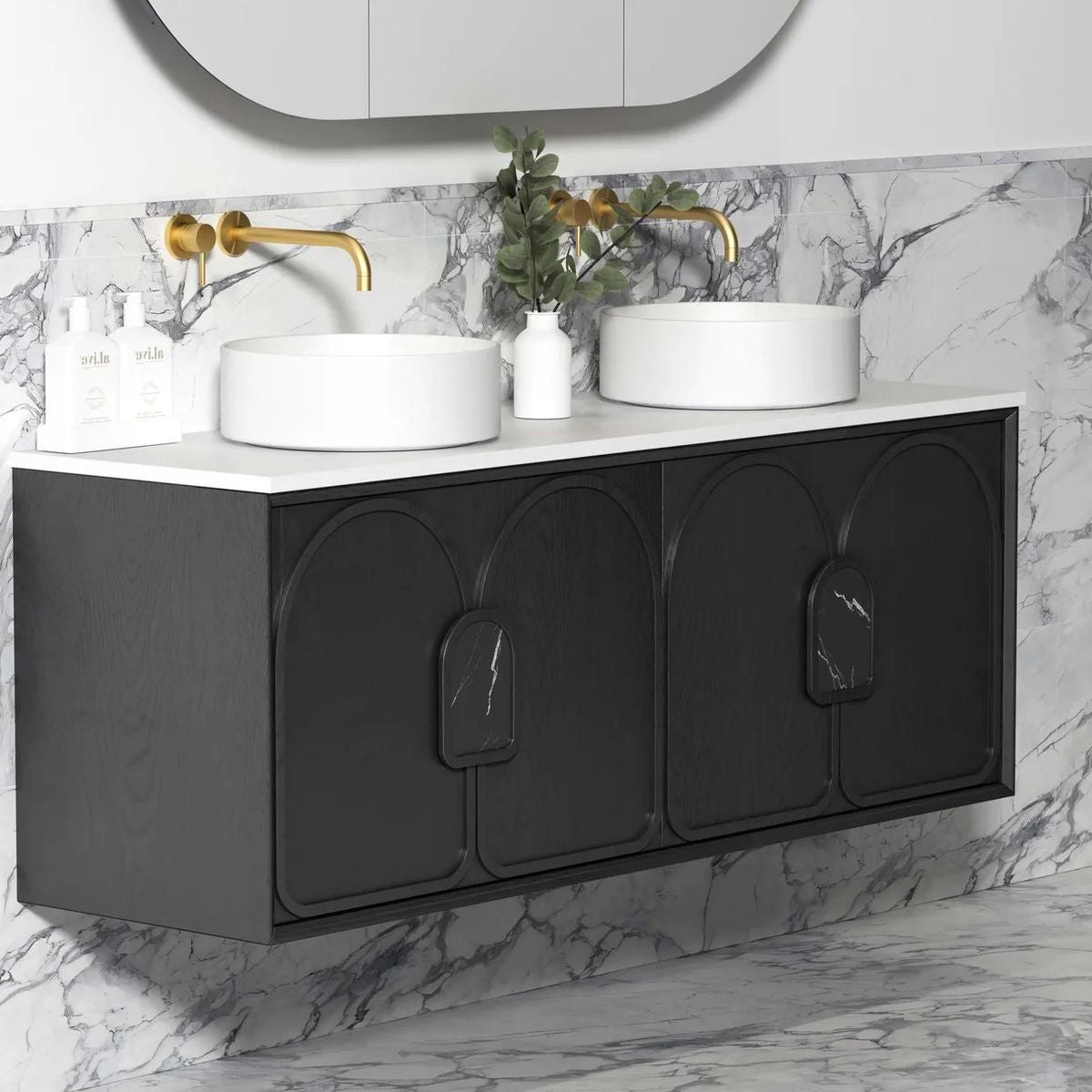 Laguna Black American Oak 1500X460 Vanity