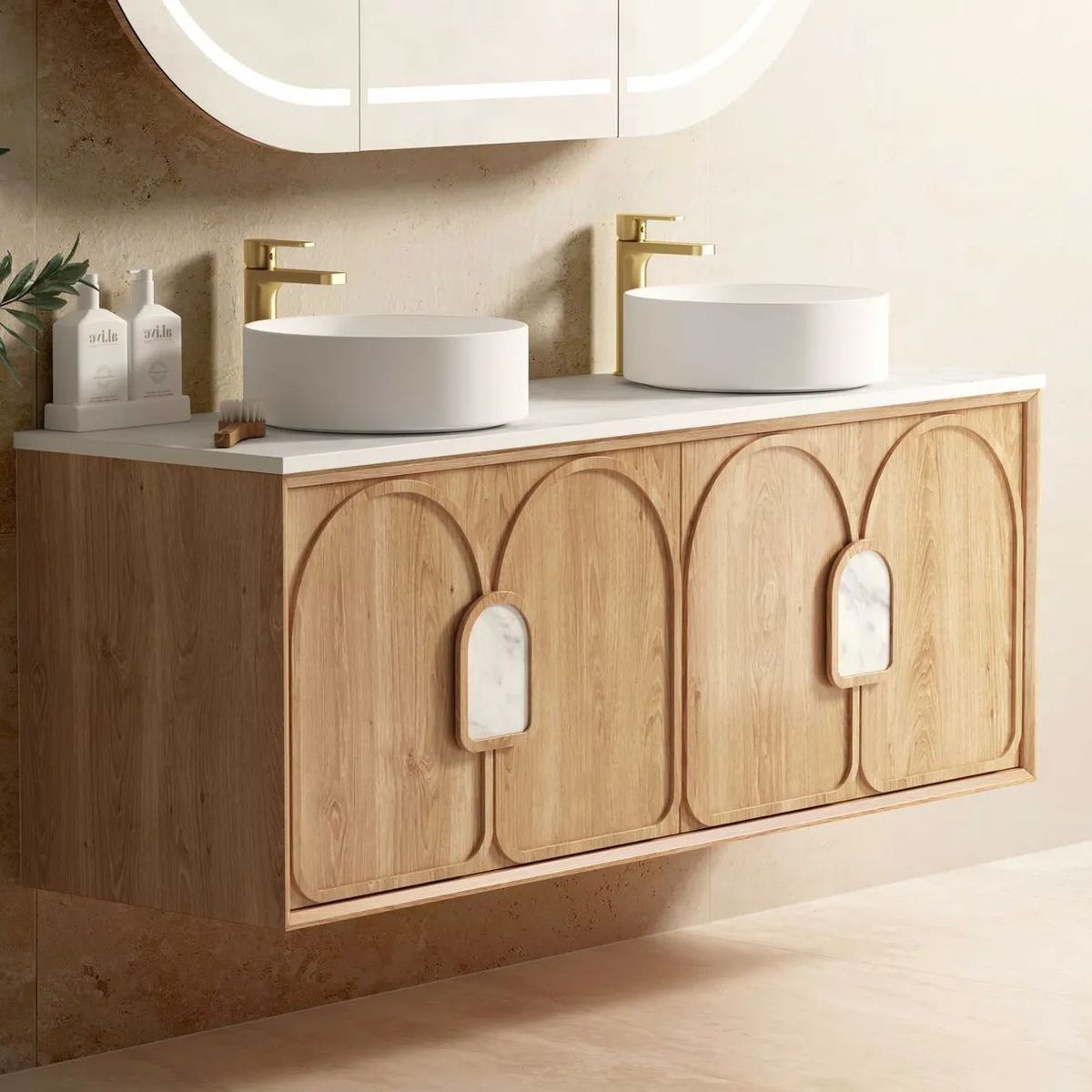 Laguna Natural American Oak 1500X460 Vanity