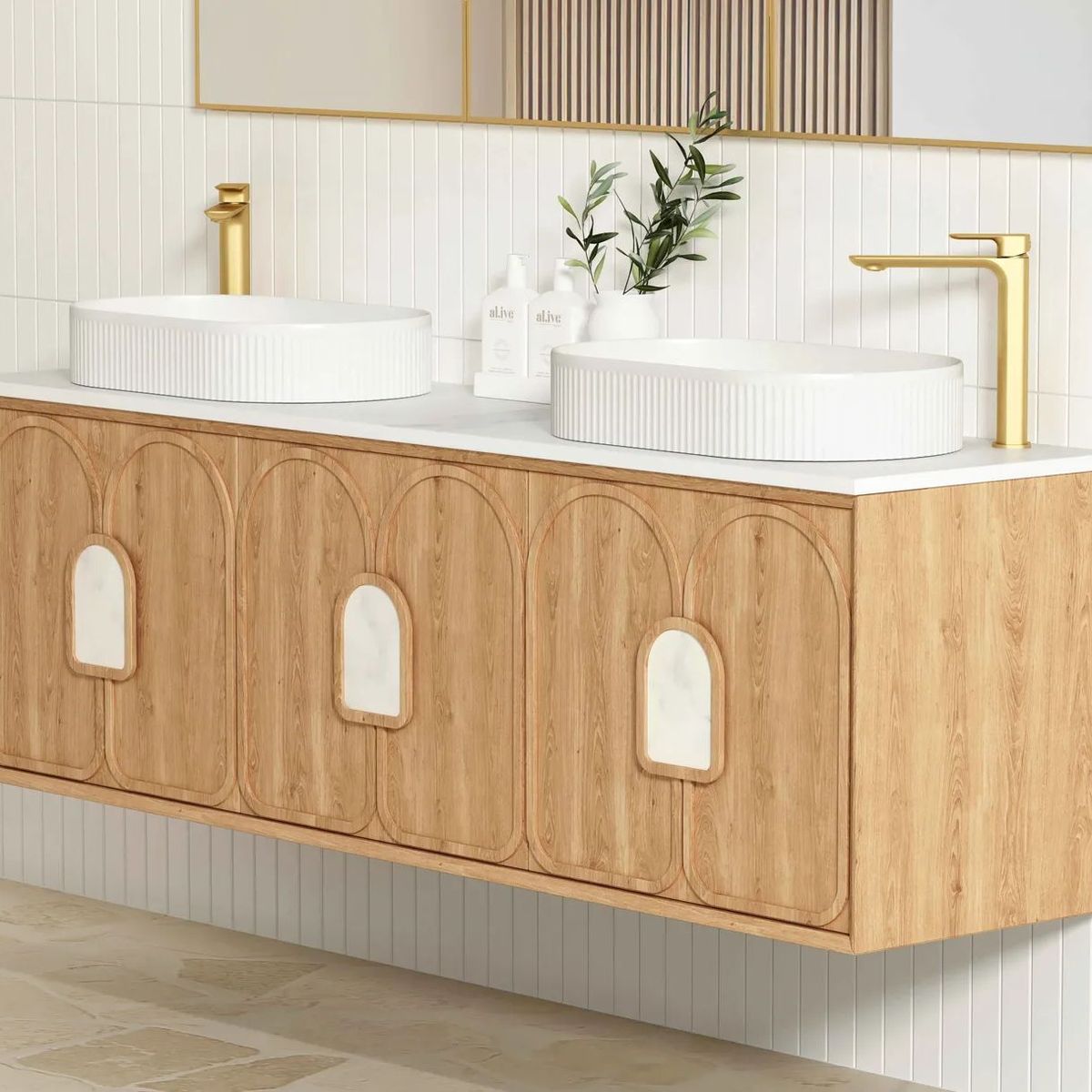 Laguna Natural American Oak 1800X460 Vanity