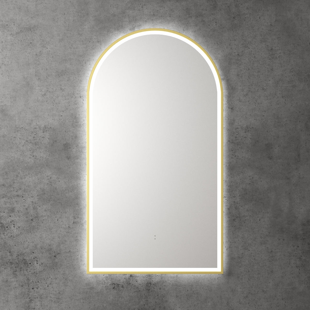 Aulic Canterbury LED Mirror - Brushed Gold