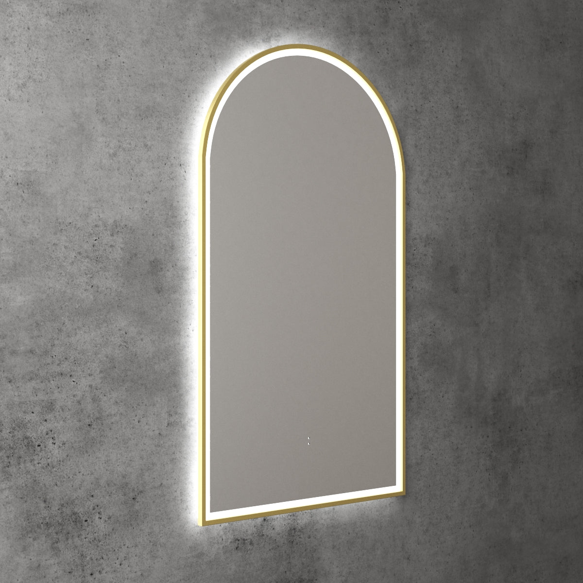 Aulic Canterbury LED Mirror - Brushed Gold