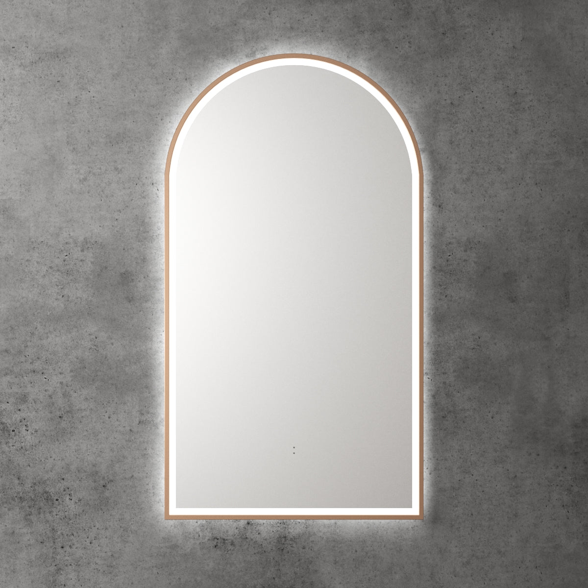 Aulic Canterbury LED Mirror - Brushed Nickel