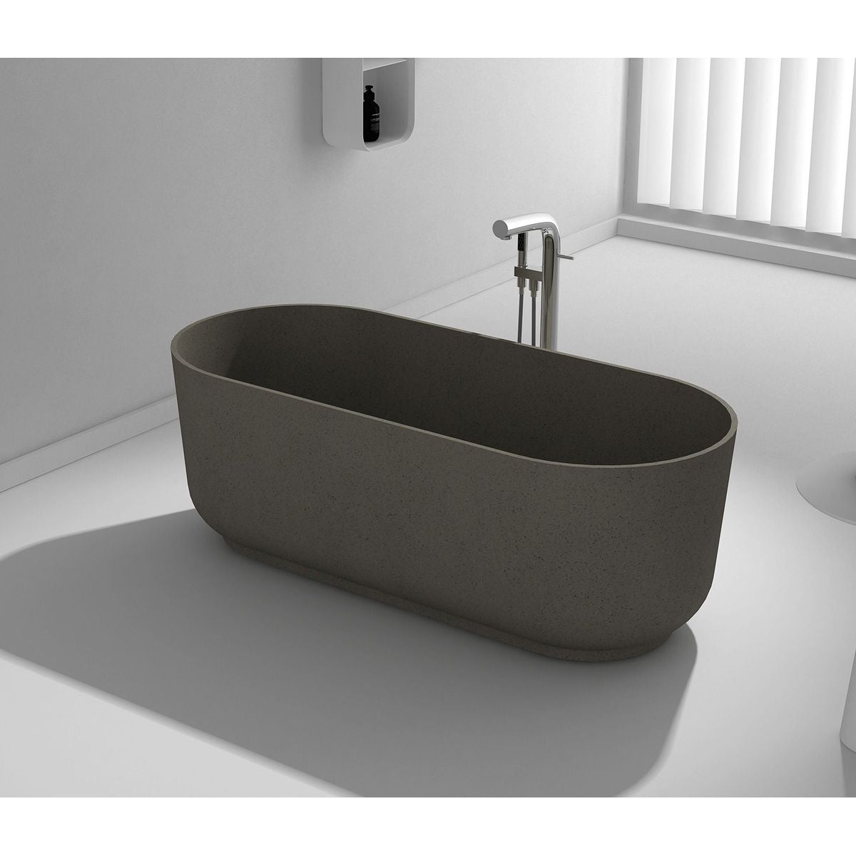 Studio Bagno Lust Freestanding Bath - Ash Grey