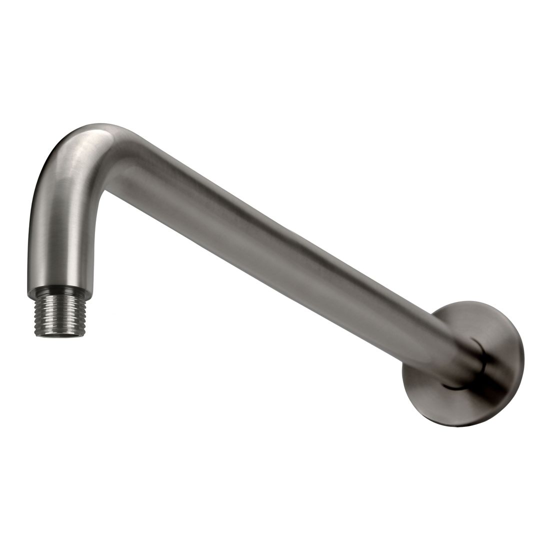Round Wall Shower Curved Arm 400mm Shadow